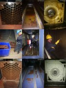 廣州時(shí)尚天河凈化器風(fēng)機清洗清洗前，中，后