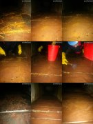 廣州時(shí)尚天河風(fēng)管清洗前，中，后