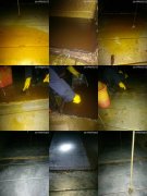 廣州時(shí)尚天河風(fēng)管清洗前，中，后